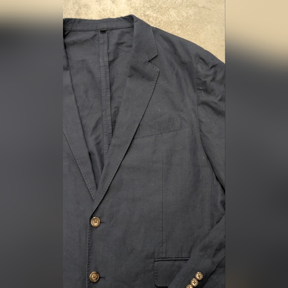 J. Crew Other - J Crew Cotton/Limen Classic Navy Blazer, 44R